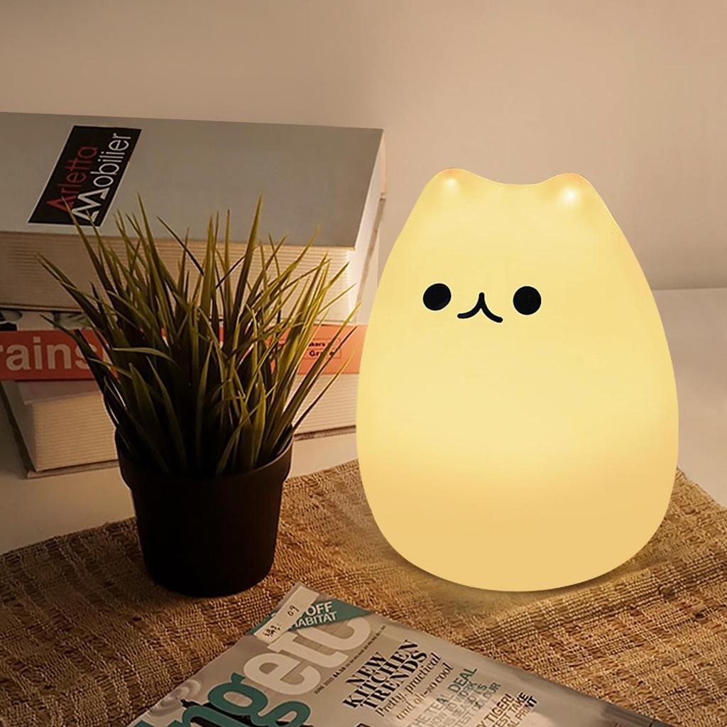 Нічник дитячий Little Cat Silicone Light 7 кольорів (730667kmt) - фото 3