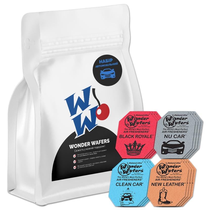 НаборАроматизаторов Wonder Wafers 16 шт. 65x50 мм Автомобильный