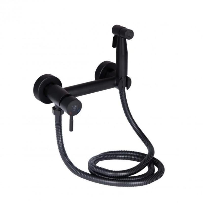 Набор для гигиенического душа со смесителем Lidz Aria 110 LDARI110BLA43394 округлый Black (36128217)