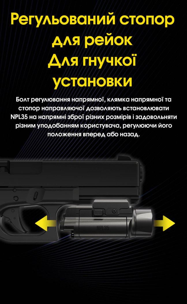 Ліхтар Nitecore NPL35 (2000 Люмен 412 Метрів) - фото 11