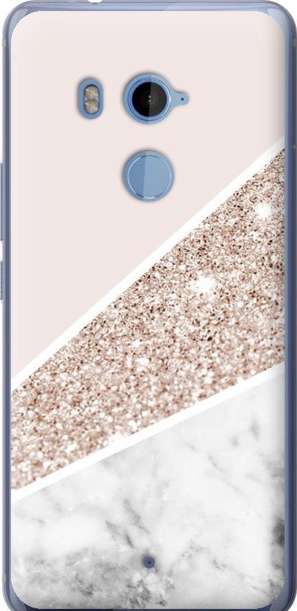 Чехол на HTC U11 Plus Пастельный мрамор (4342u-1363-42517)