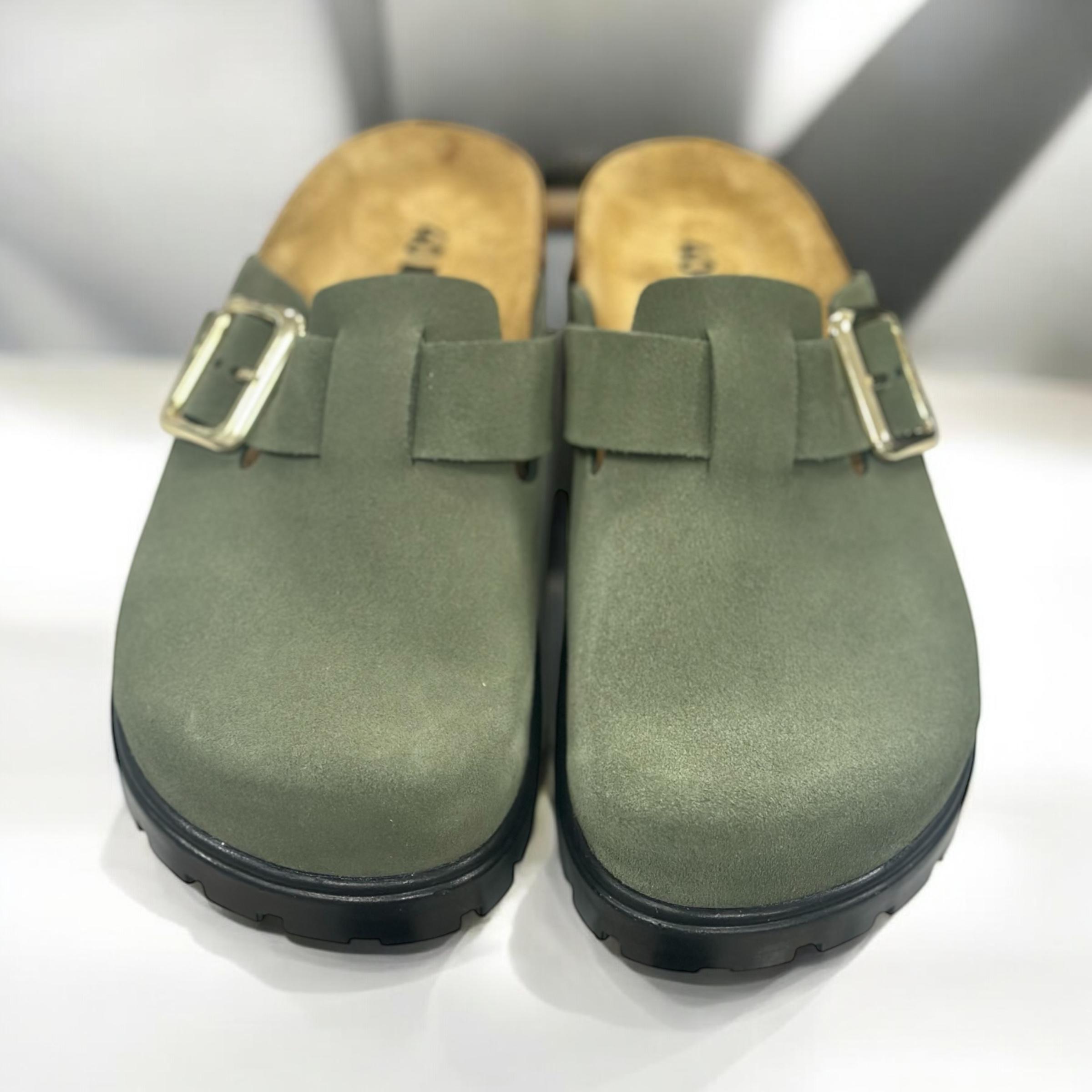 Сабо Leon жіночі замшеві р. 40 Зелений (6006.) - фото 5 Сабо Leon жіночі замшеві р. 40 Зелений (6006.) - фото 5