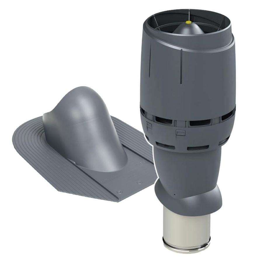 Выход вентиляционный Vilpe FLOW для битумной черепицы утепленный Ø 160 мм 500 мм 7024 Графитовый (30111316)