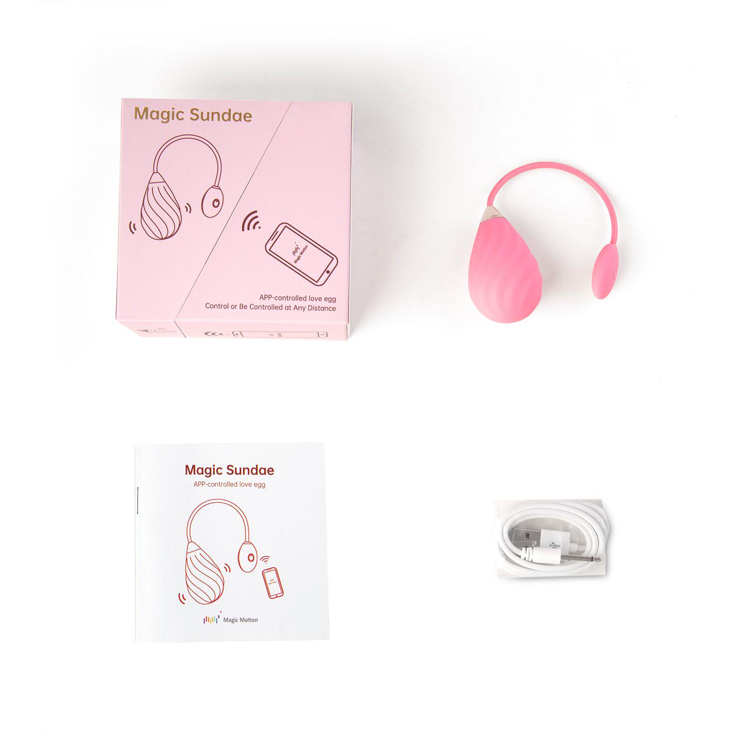 Вибраируйте смарт Magic Motion Sundae Pink (SO7014)
