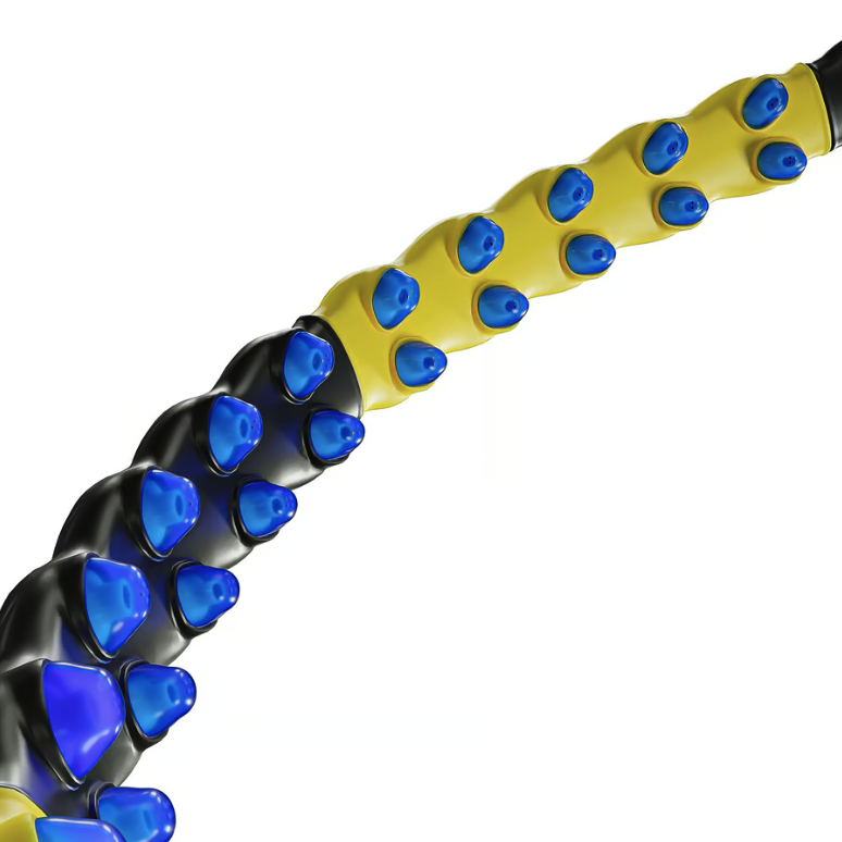 Хулахуп Hop-Sport HS-080HH с массажером 110 см Черно-желтый (4940) - фото 5