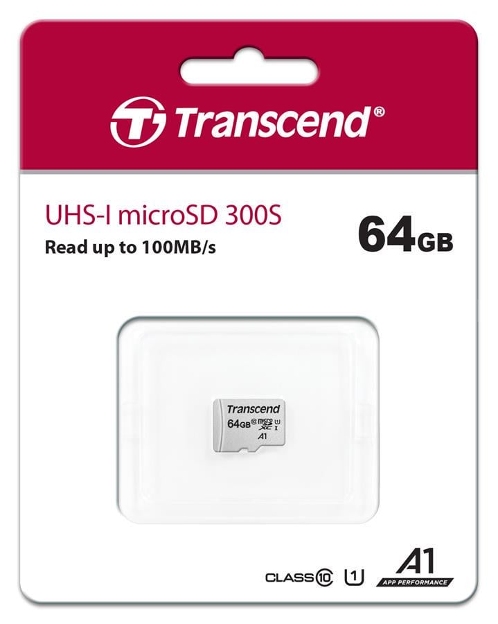 Карта памяти Transcend 64 Gb XC 700S C10 UHS-I U1 TS64GUSD300S (583340) - фото 2