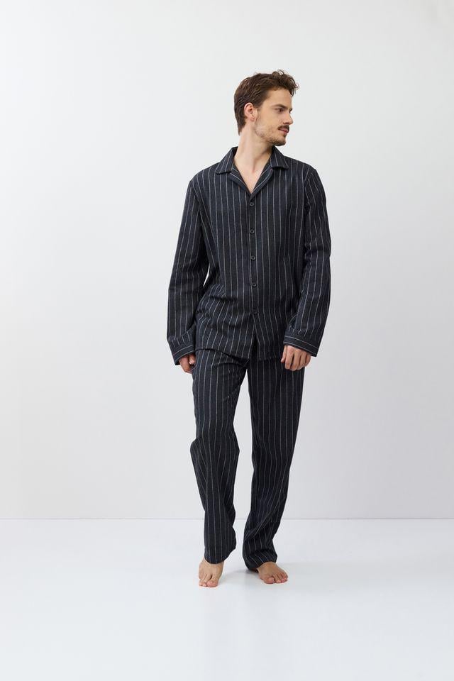 Піжама чоловіча Aruelle Caleb-long сорочка та штани XL Темно-сірий (37878-11-216) Піжама чоловіча Aruelle Caleb-long сорочка та штани XL Темно-сірий (37878-11-216)