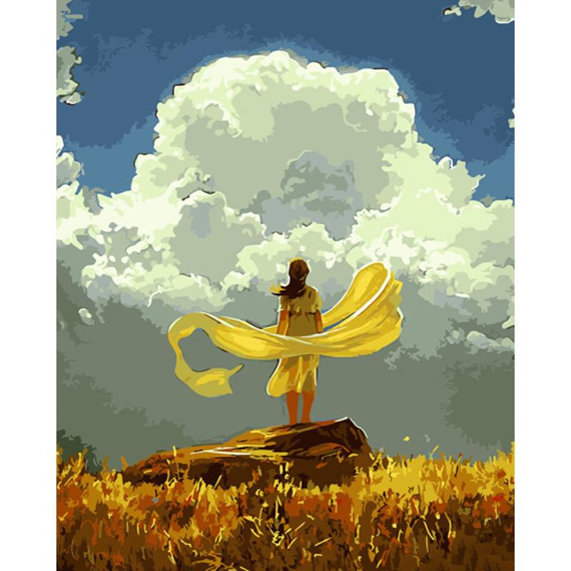 Картина по номерам Strateg Премиум На краю земли 40x50 см (GS631)