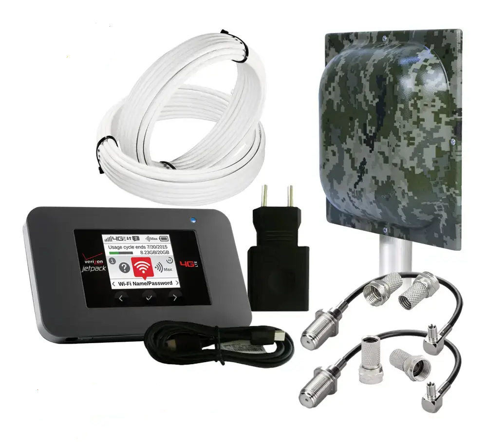 Комплект с Wi-Fi роутером NETGEAR Sierra AC791L и антенной 4G LTE MIMO T800 Милитари (1905877203)