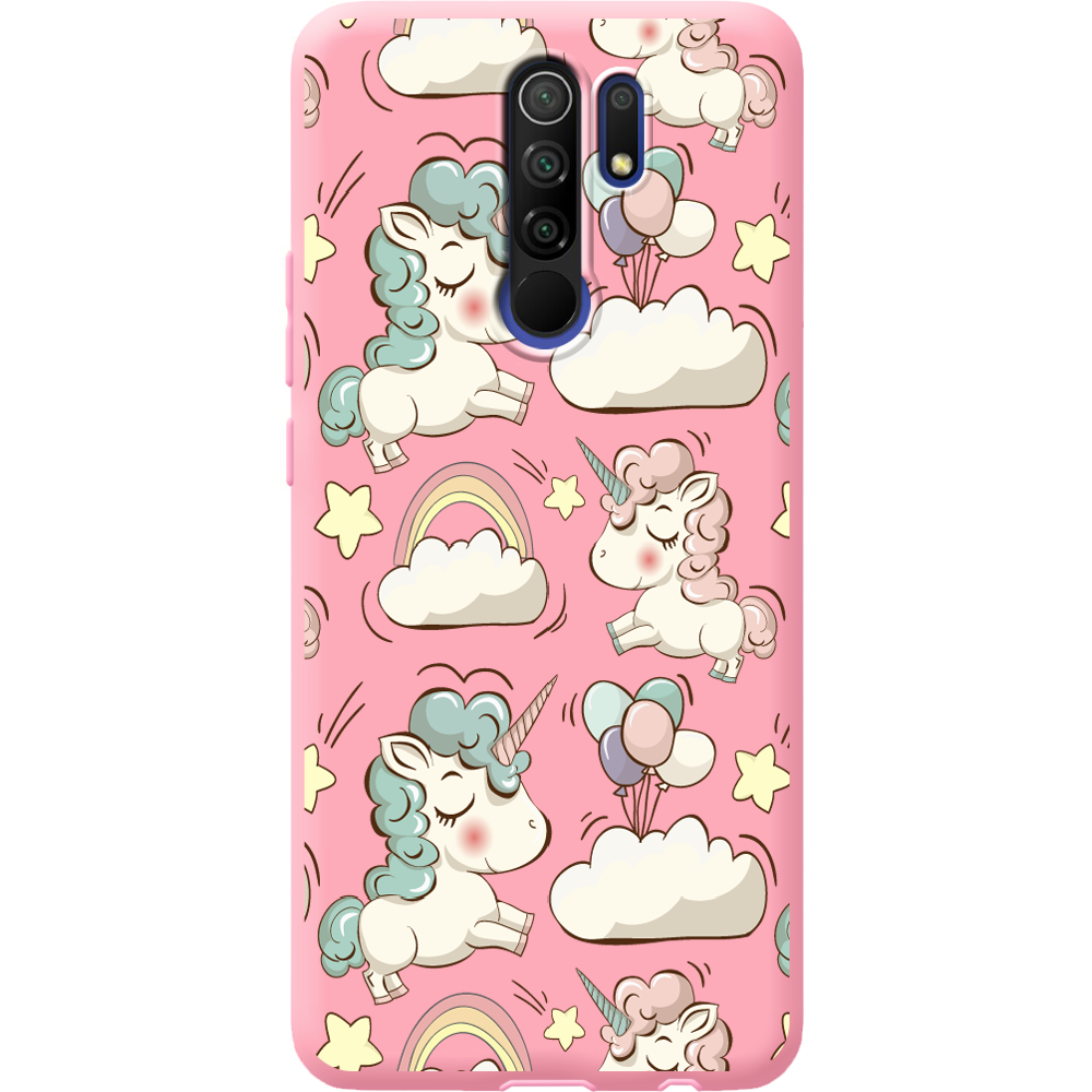 Чохол Boxface Xiaomi Redmi 9 Unicorns Рожевий силікон (40233-cc2-41992)