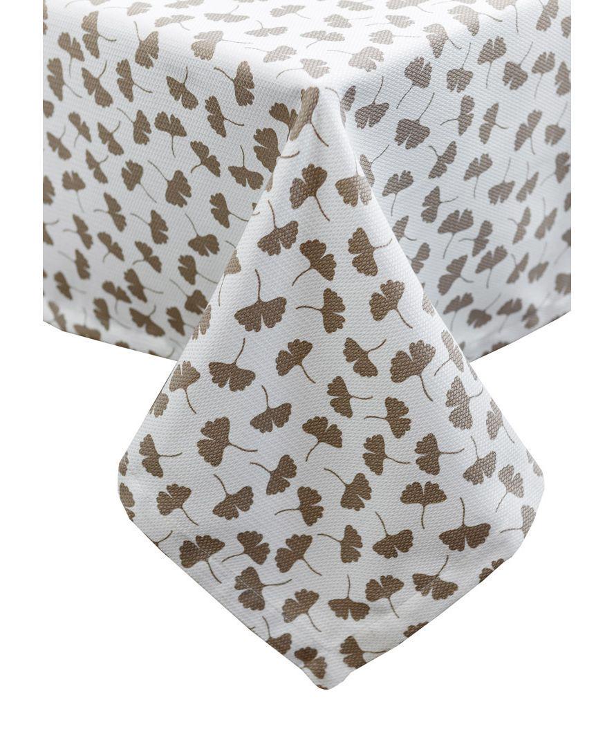 Скатерть MACAO Гинкго 220x133 см Бежевый (29506)