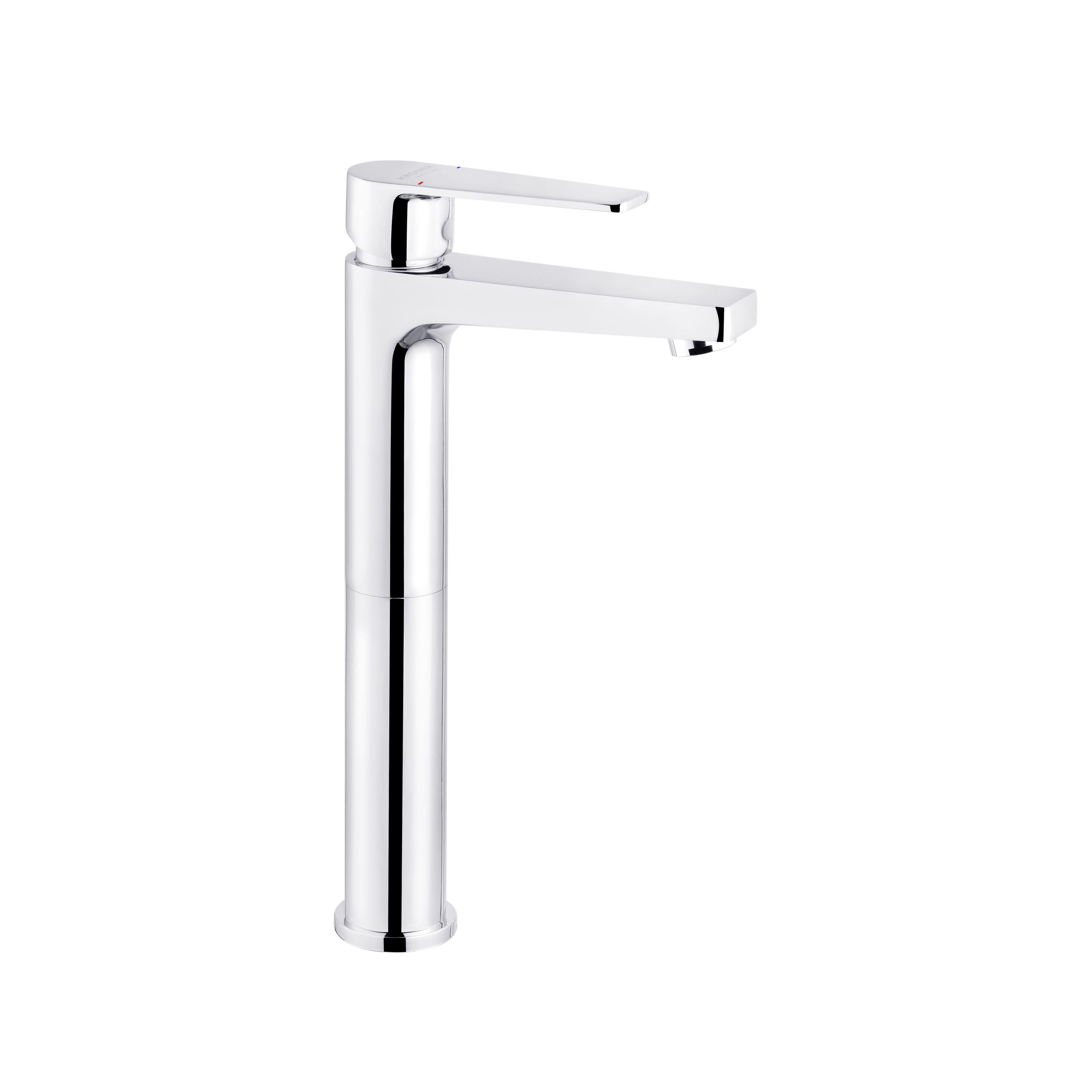 Смеситель для умывальника KRONER Eifel-C010-3 CV023604 высокий однорычажный Хром (136615)