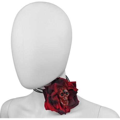 Чокер Seta Decor Роза с черепом (24-602CLT)
