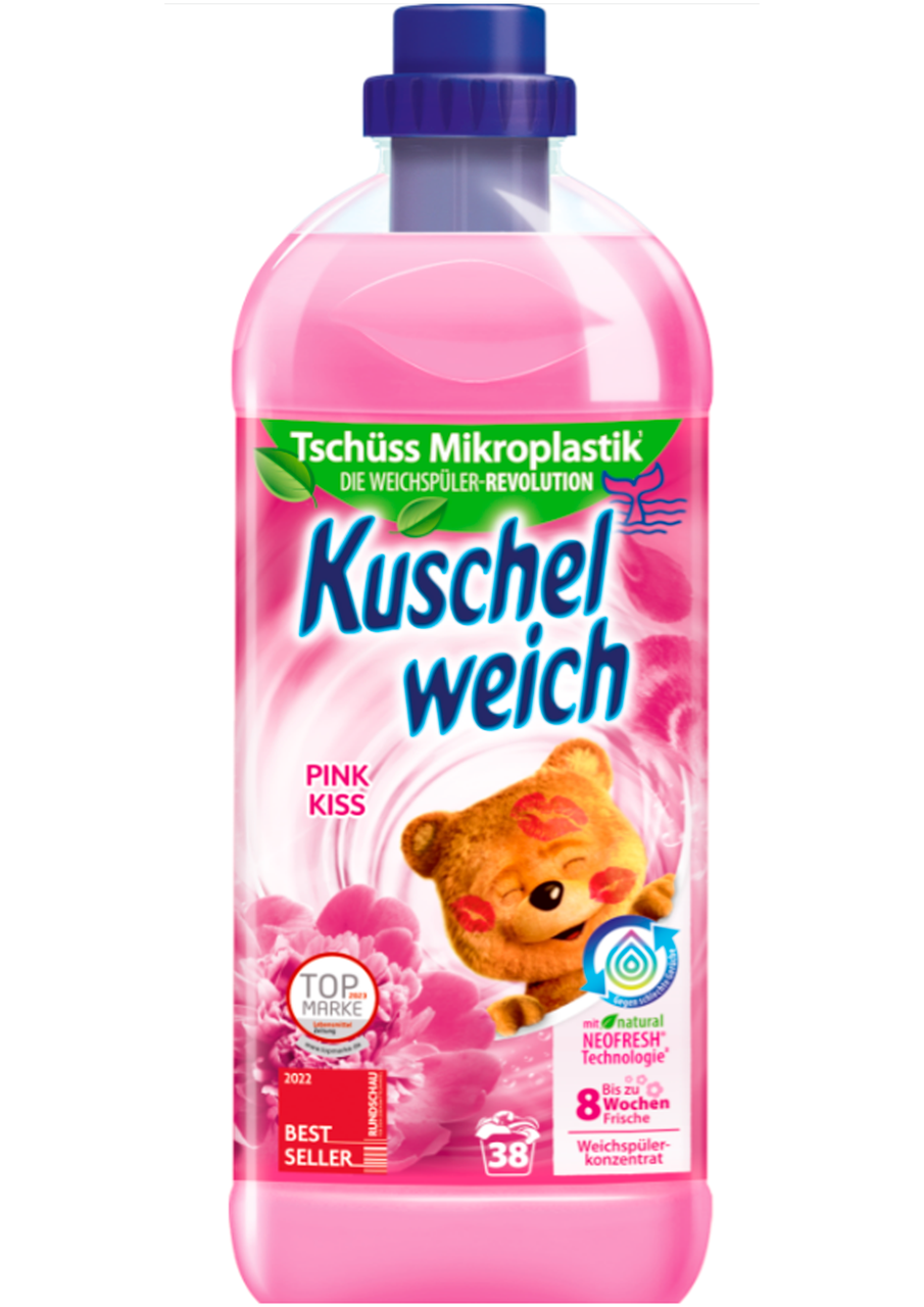 Кондиционер-ополаскиватель для стирки Kuschel weich Pink Kiss 1 л/38 циклов стирки - фото 1