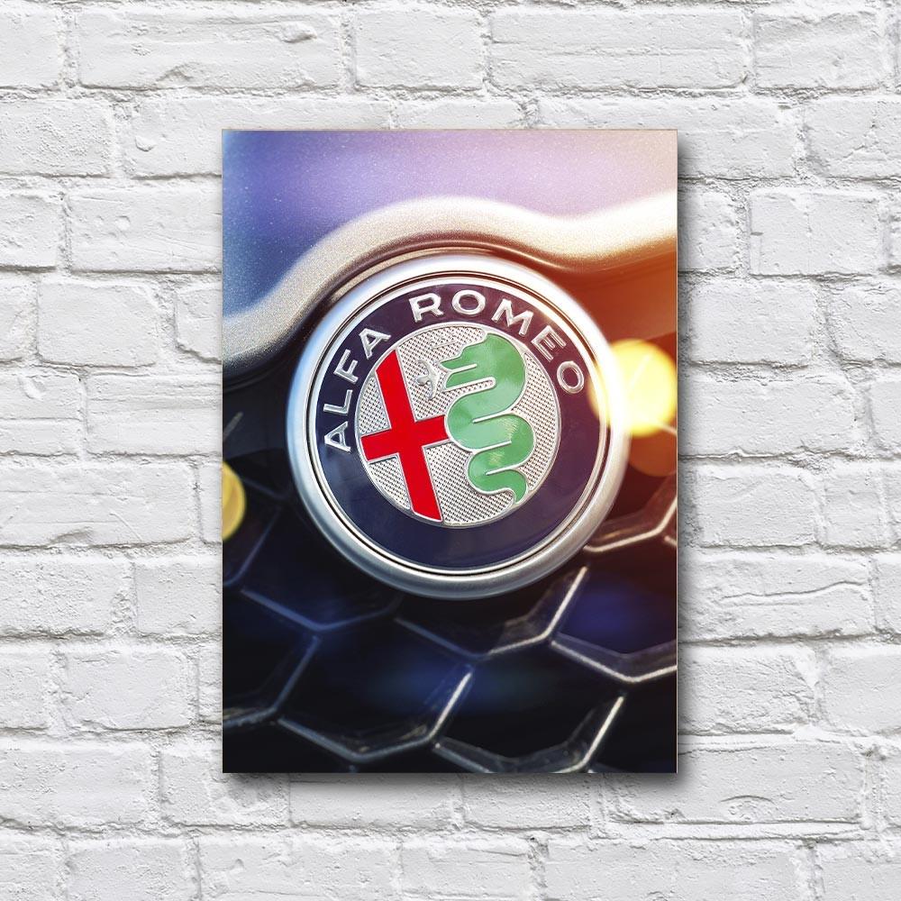 Постер деревянный Alfa Romeo 210х297 мм (18166861)