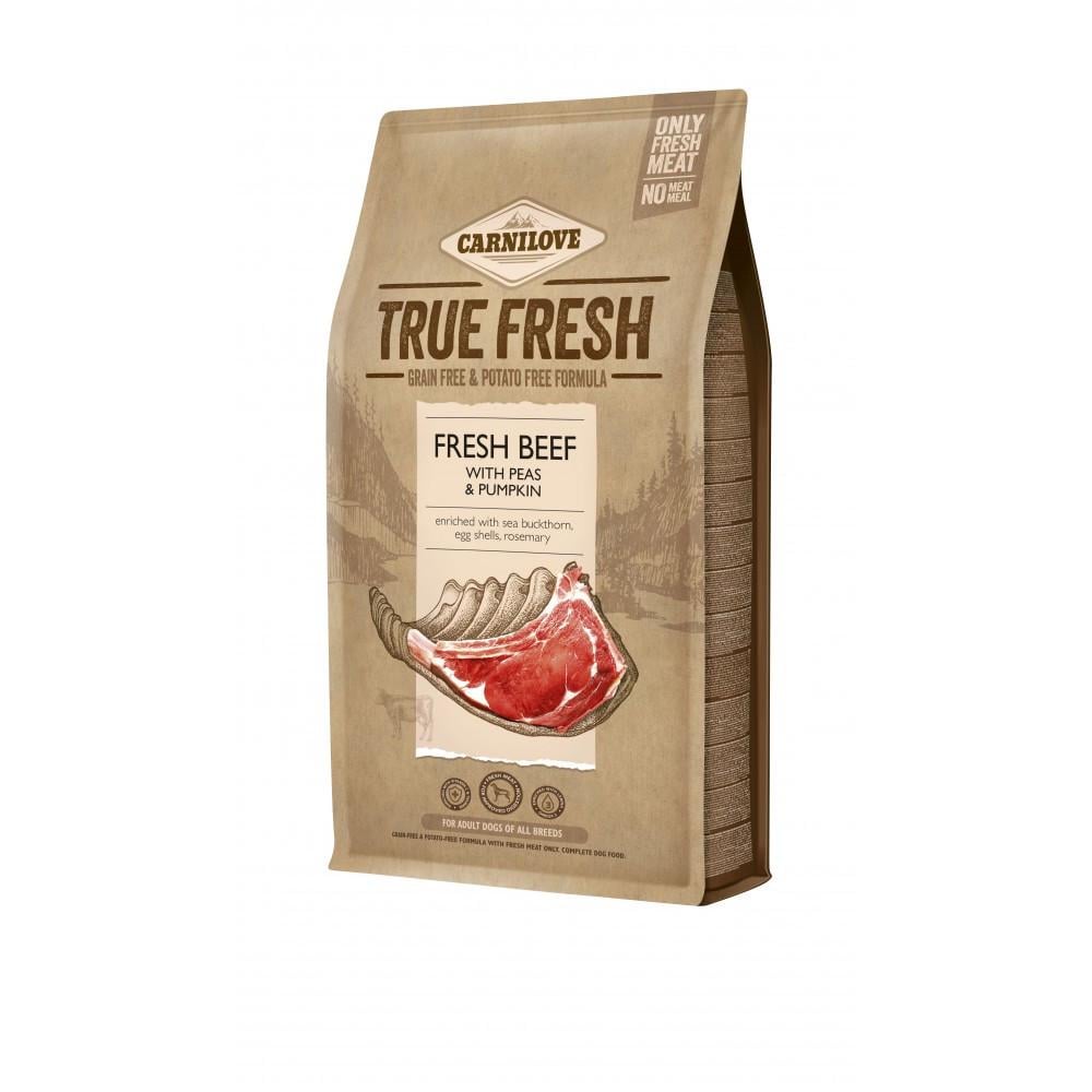 Корм для собак сухий Carnilove True Fresh Beef for Adult dogs усіх порід з яловичиною 4 кг (8595602546046)