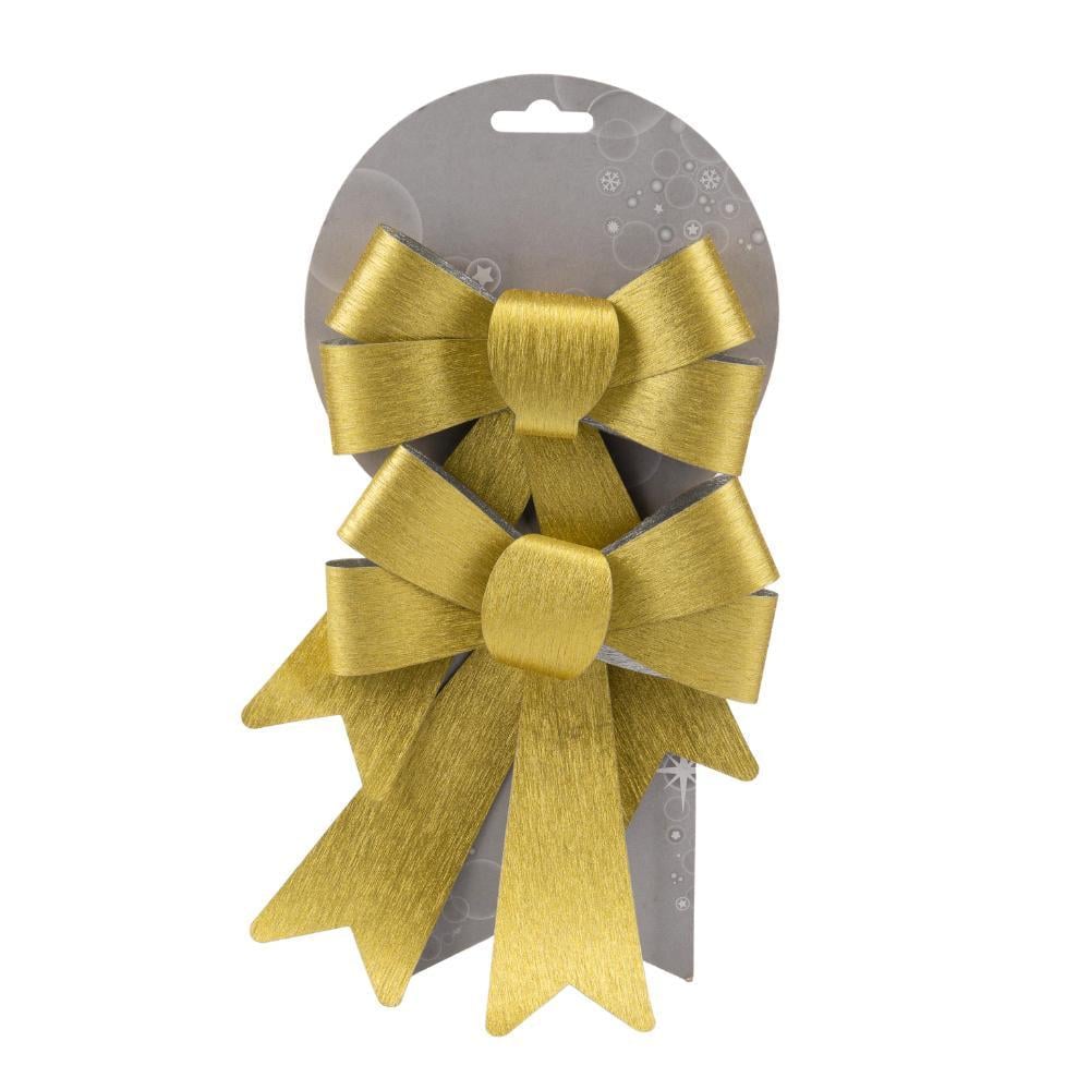 Набор елочных игрушек бант 2 шт. 17 см Золотой (6040-055) Набор елочных игрушек бант 2 шт. 17 см Золотой (6040-055)