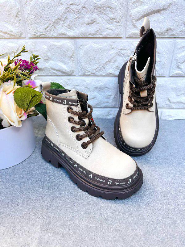 Ботинки для девочки Apawwa 1873 р. 26 17 см Бежевый (1873)