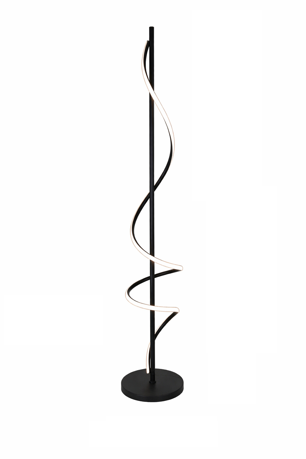 Торшер напольный Sneha Волна LED 150 см 38 Вт нейтральный свет 4000K Черный (99538823-44-53)