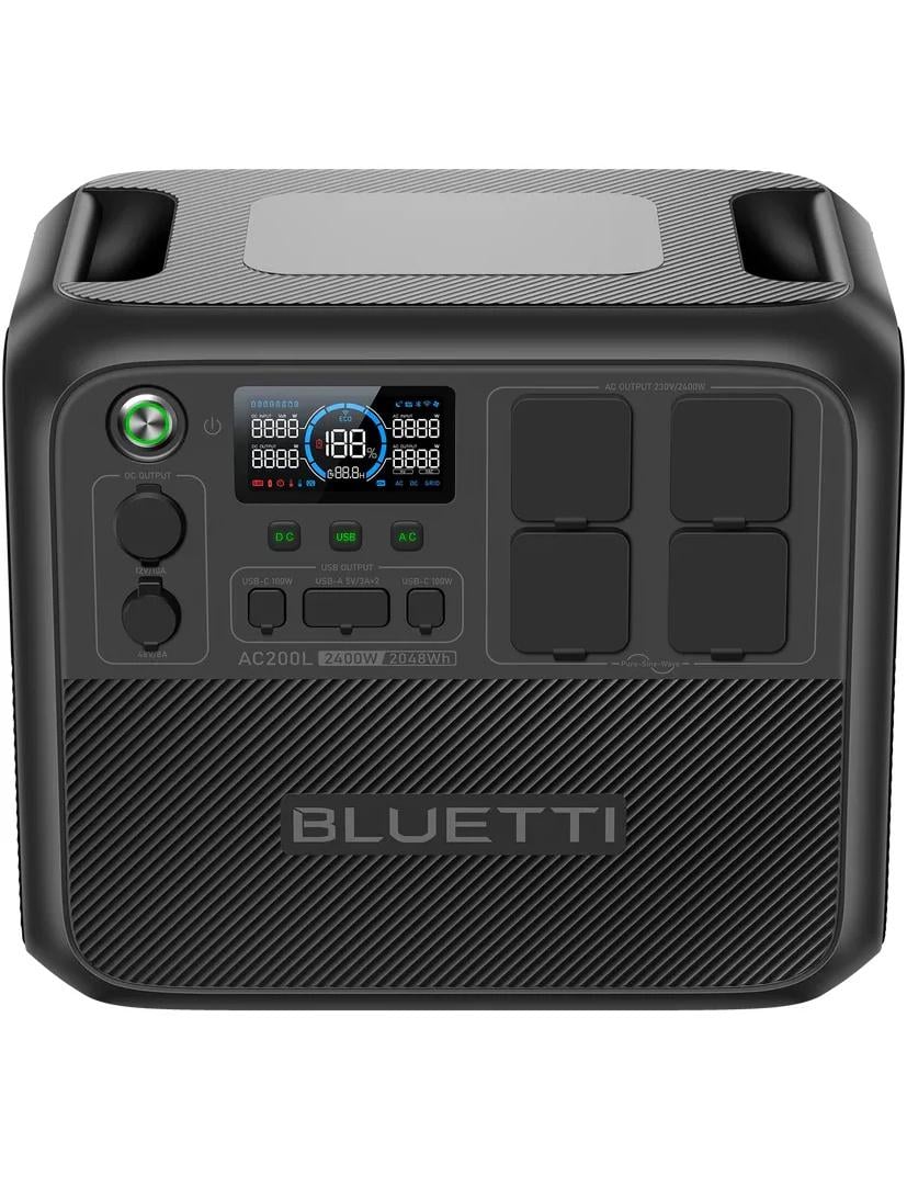 Зарядная станция BLUETTI AC200L 2400/4800 Вт 2048 Вт/ч LiFePO UPS Black (0107)
