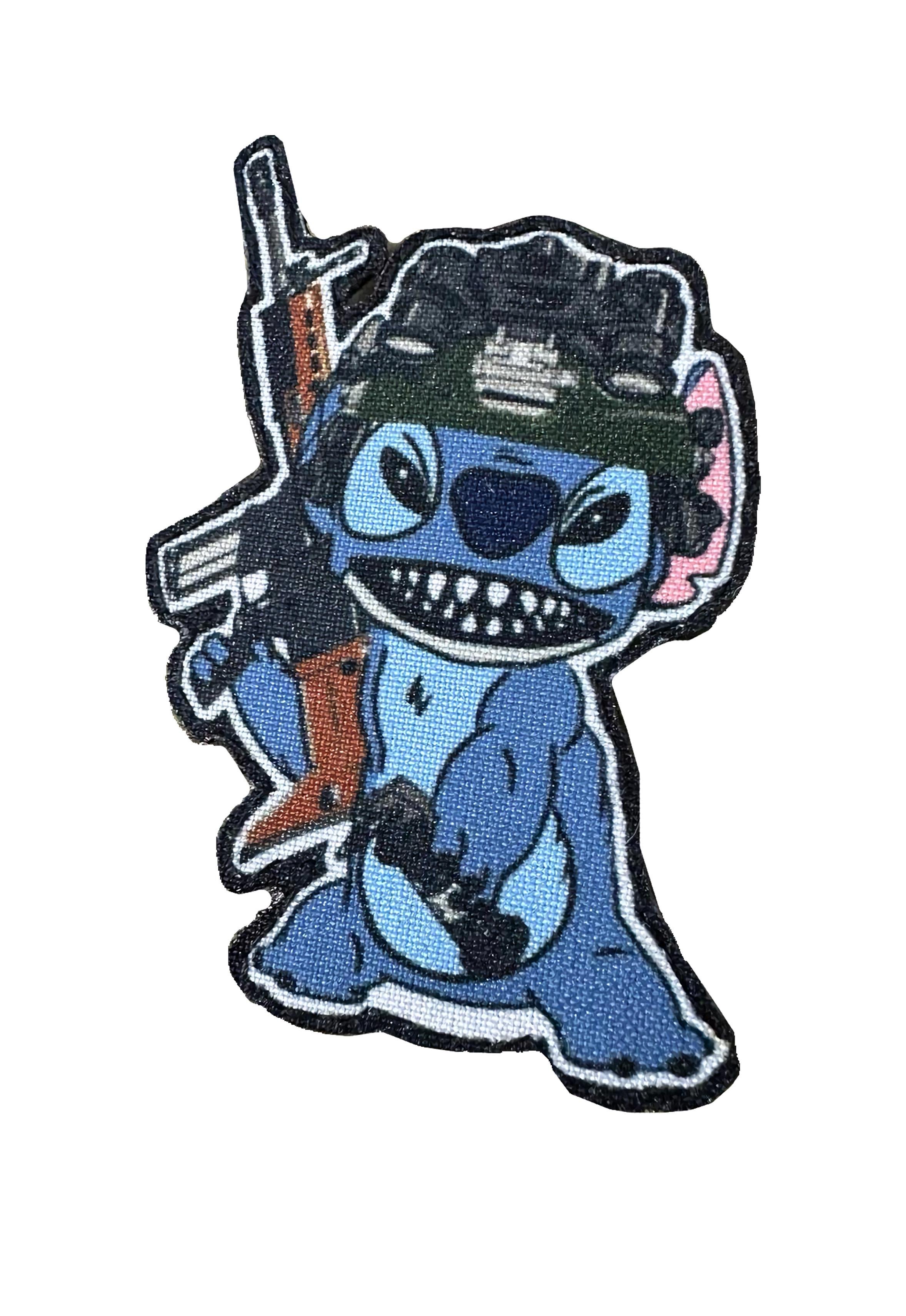 Шеврон Боевой Стич из ПНВ фигурный на липучке (STITCH_PNB)