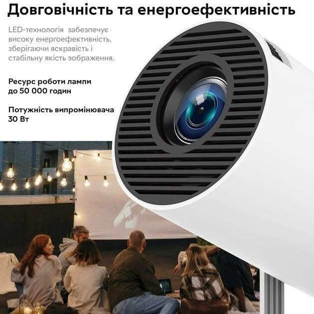 Смарт-проектор 4K Wi-Fi LED 3000 Лм андроид (PR80) - фото 9