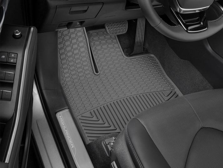 Коврики автомобильные передние резиновые WeatherTech W540 Toyota Highlander/Highlander Hybrid 2020-2022 Черный (1945752234)
