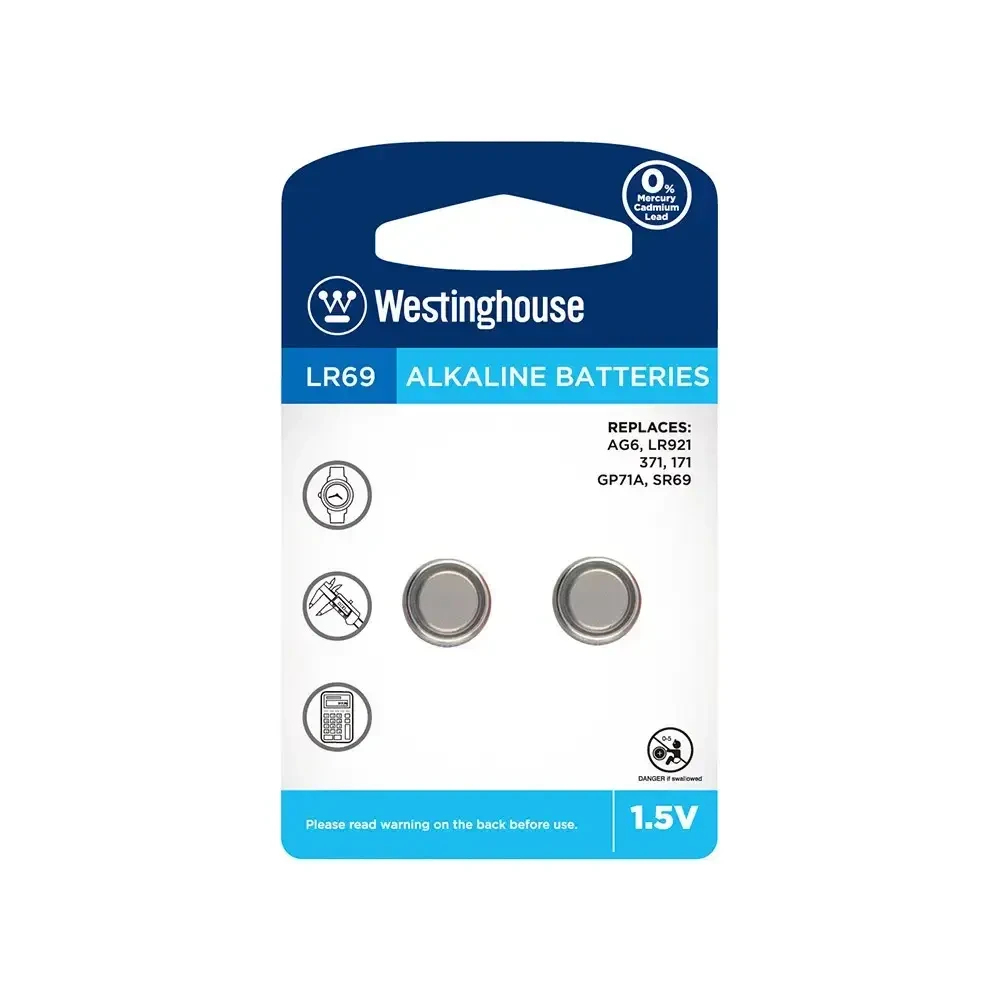 Батарейка Westinghouse Alkaline LR69 AG6 1 шт. (97) - фото 2 Батарейка Westinghouse Alkaline LR69 AG6 1 шт. (97) - фото 2