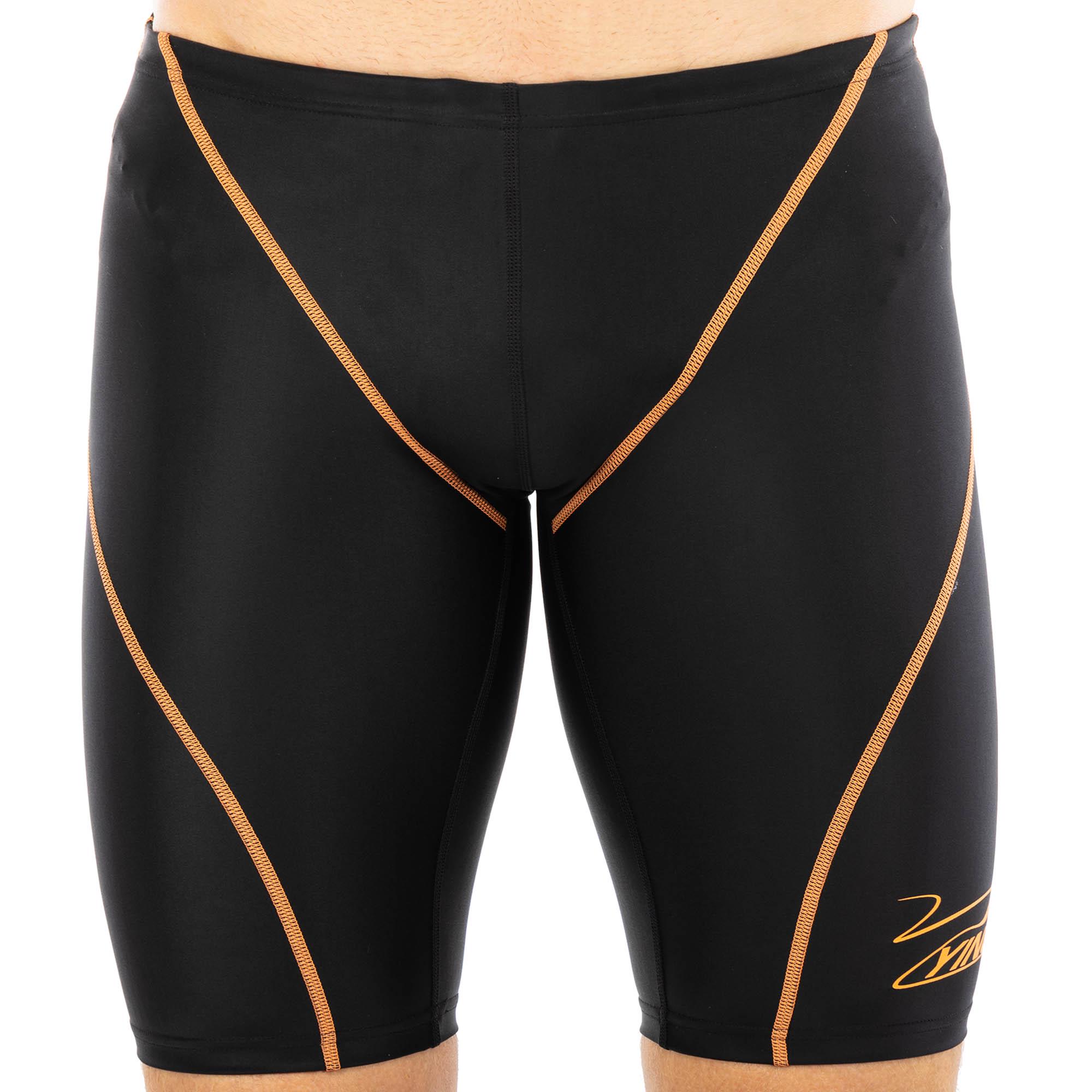 Плавки боксеры мужские для плавания YINGFA 9402-B XS Черный/Золотой (9402-B_Черный-золотой_XS_(145) - фото 2 Плавки боксеры мужские для плавания YINGFA 9402-B XS Черный/Золотой (9402-B_Черный-золотой_XS_(145) - фото 2