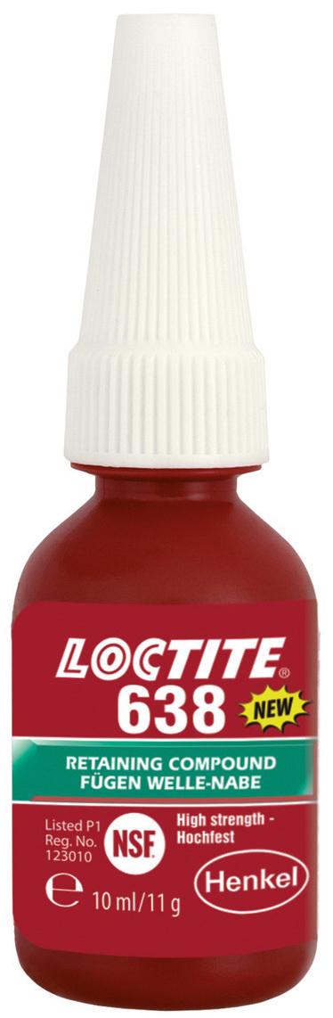 Фиксатор LOCTITE 638 вал втулочный высокой прочности до 0,25 мм 10 мл (298)