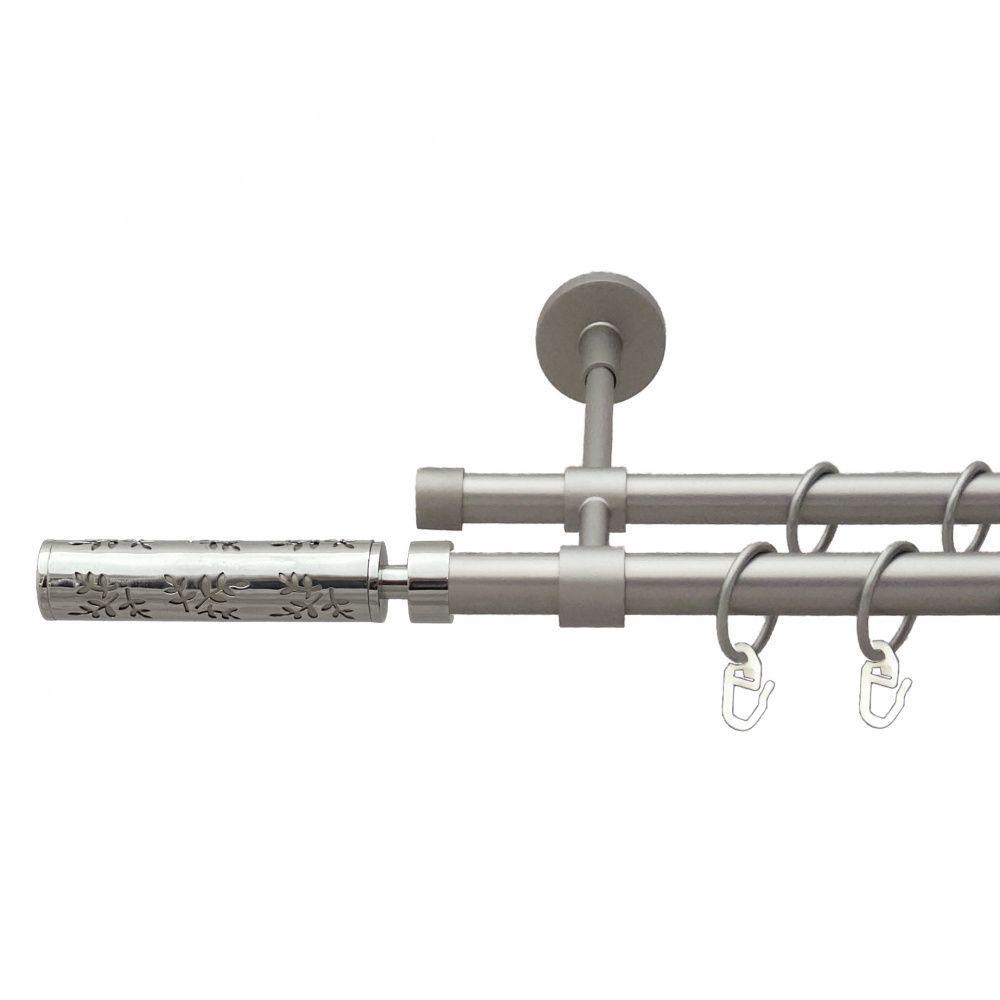 Карниз Orvit Оприлія дворядний гладкий 19/16 мм 240 см Сатин (00-00015274)