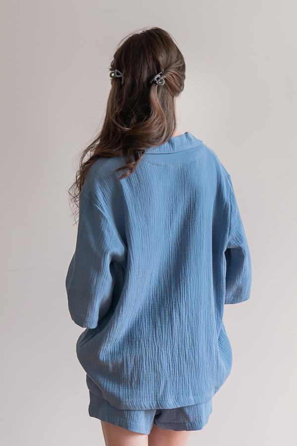 Піжама FORLY з шортами з мусліну Butterfly XS/S (ML0081-06-58) - фото 2 Піжама FORLY з шортами з мусліну Butterfly XS/S (ML0081-06-58) - фото 2