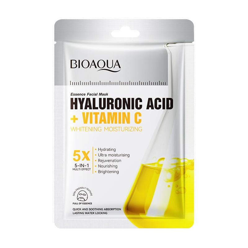 Маска тканевая Bioaqua с гиалуроновой кислотой и витамином C 35 г (BQ742323)