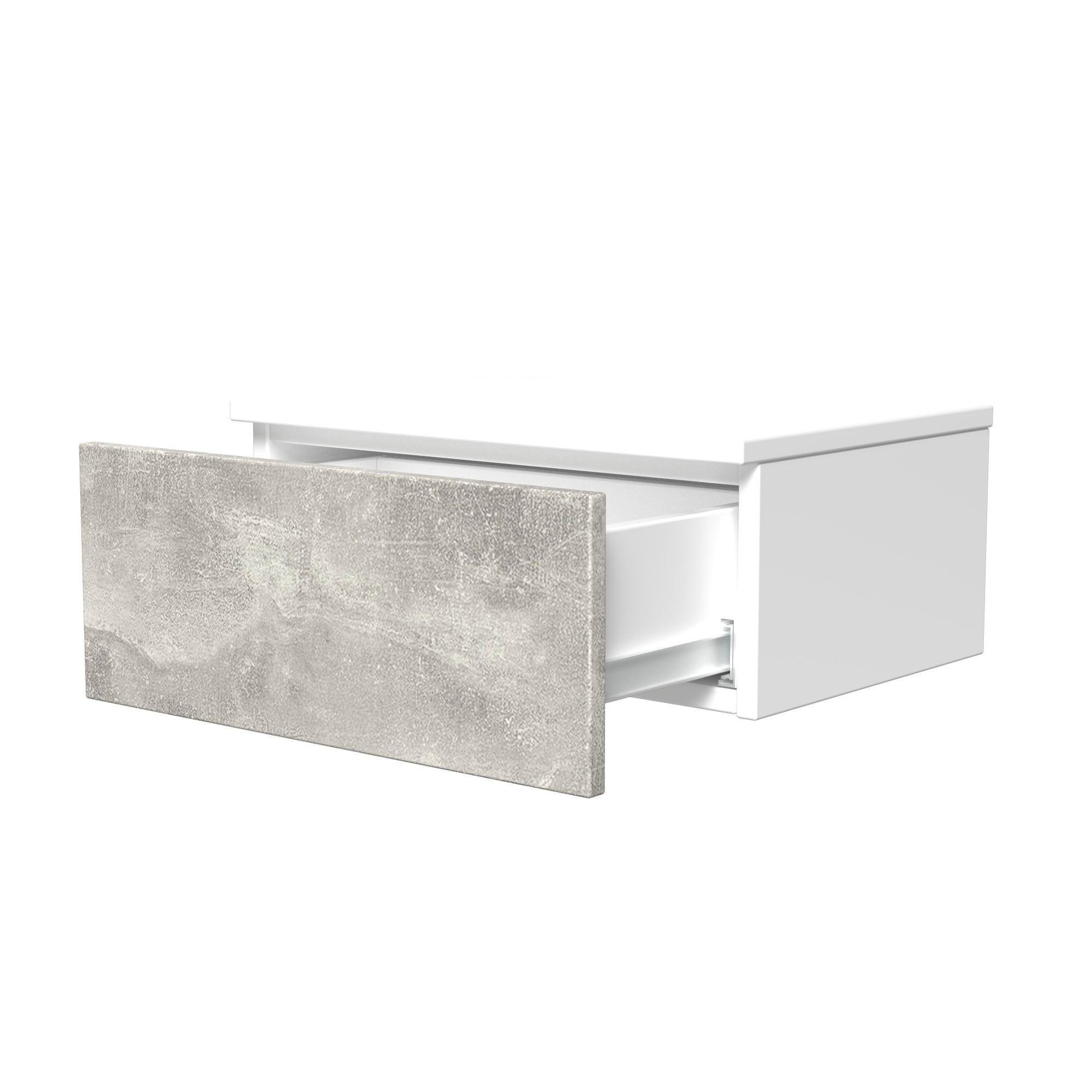 Тумба приліжкова ТП2 SENAM 180х450х310 мм корпус ДСП Білий фасад ДСП Ательє Світлий - фото 4 Тумба приліжкова ТП2 SENAM 180х450х310 мм корпус ДСП Білий фасад ДСП Ательє Світлий - фото 4