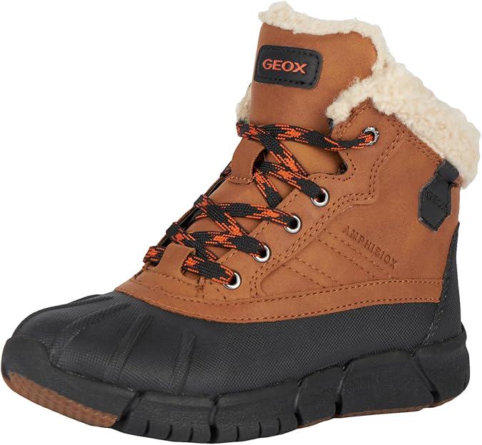 Ботинки зимние Geox Flexyper р. 32 Cognac Black (19560541)