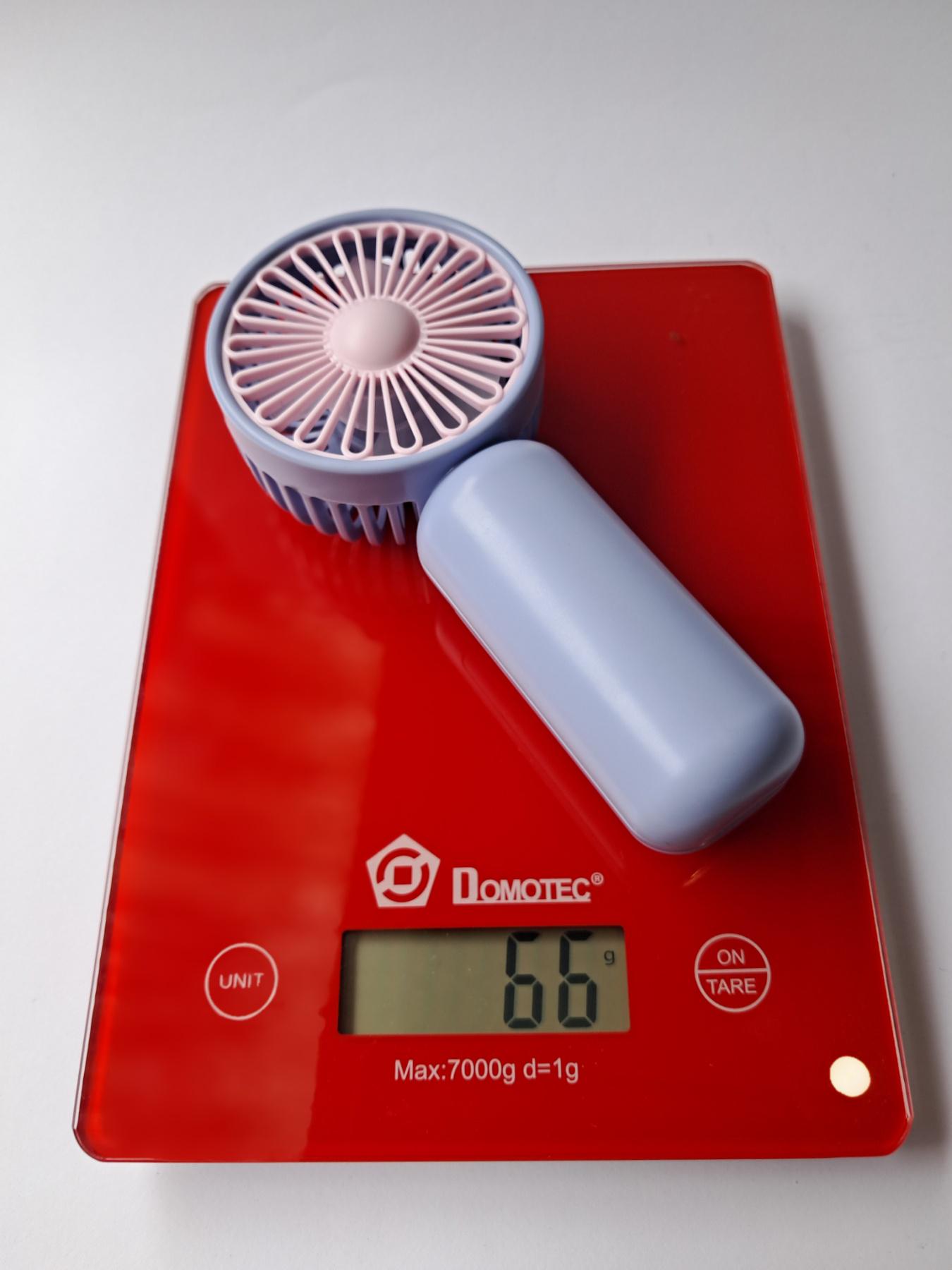 Вентилятор портативний від 2 батарей АА Фіолетовий (W-5010) - фото 6