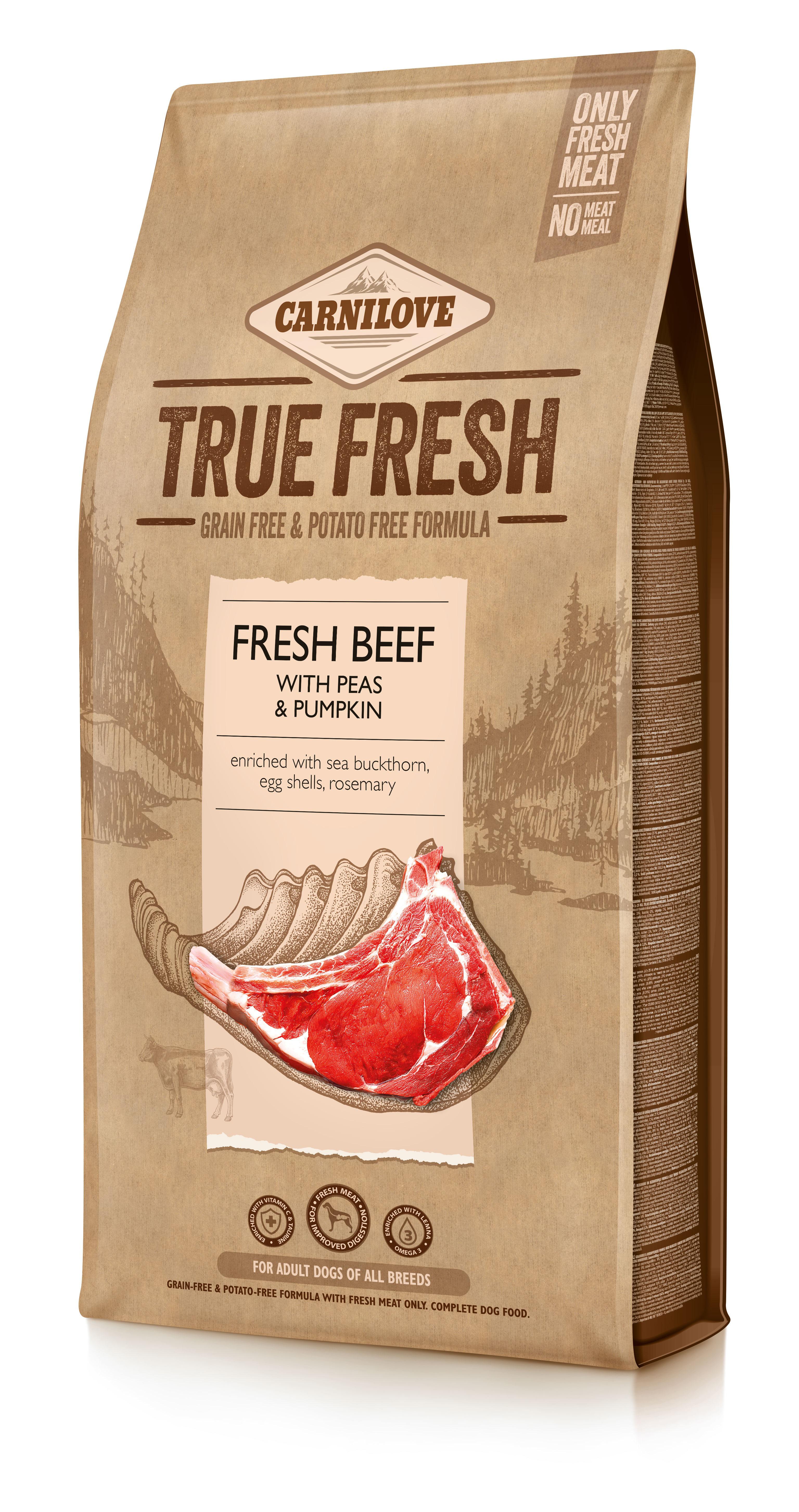 Корм сухой Carnilove True Fresh BEEF for dogs 11,4 кг