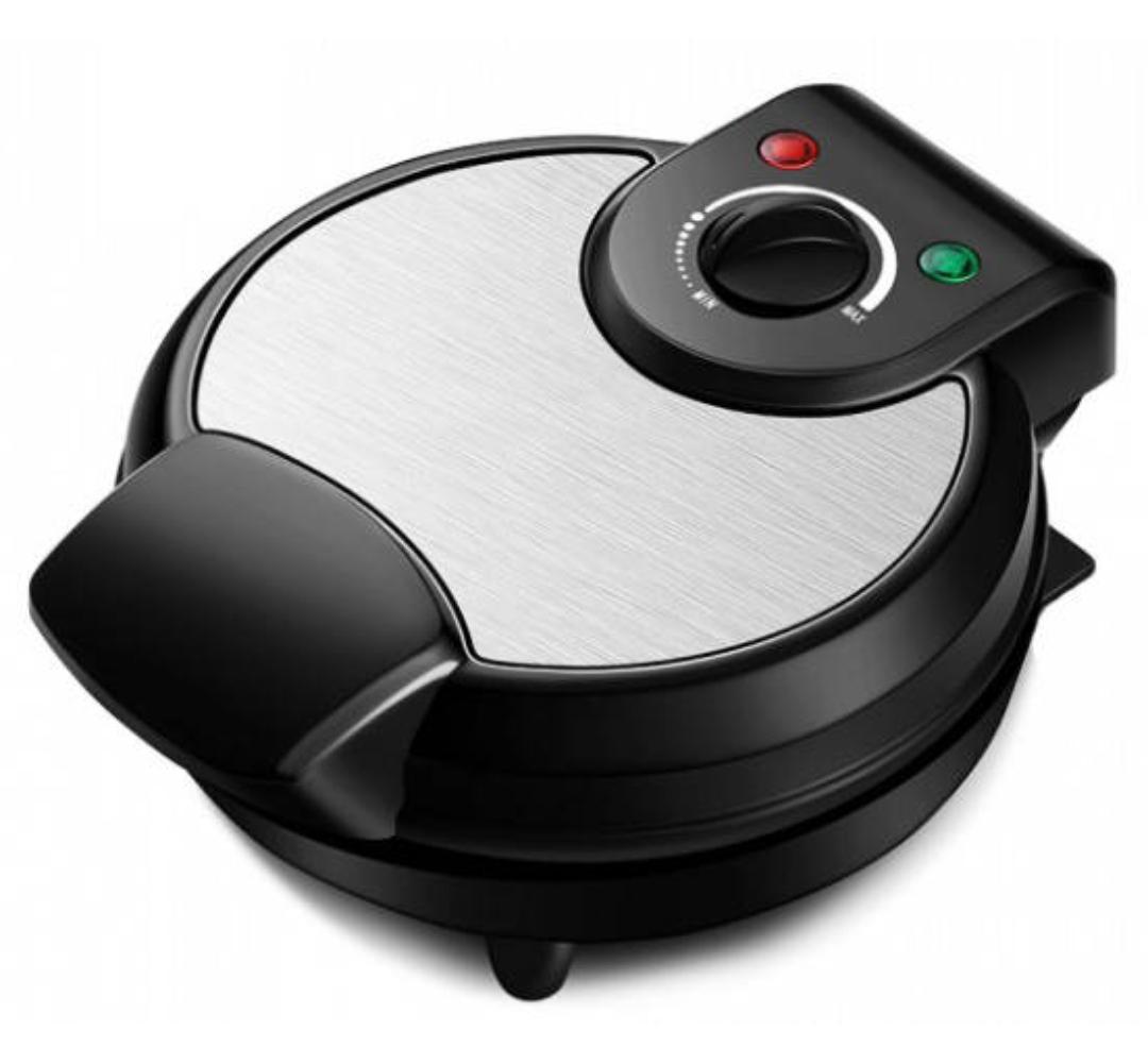 Вафельница RAF R.220 с антипригарным покрытием и конусом 1200 Вт Черный