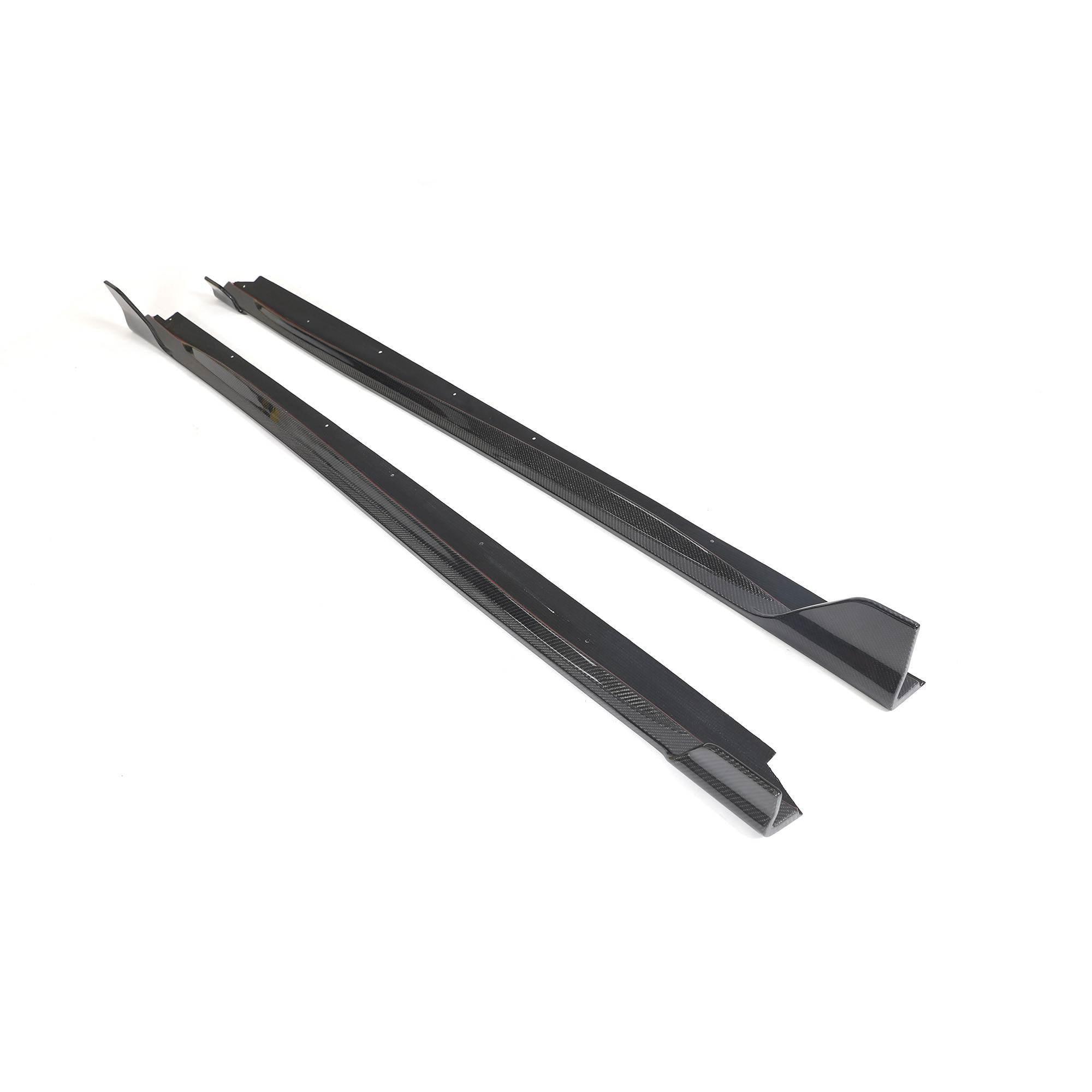 Пороги боковые для RC F 2014-2018 DDCarbon для Lexus RC 200t 2014- гг. натуральный карбон (150764)