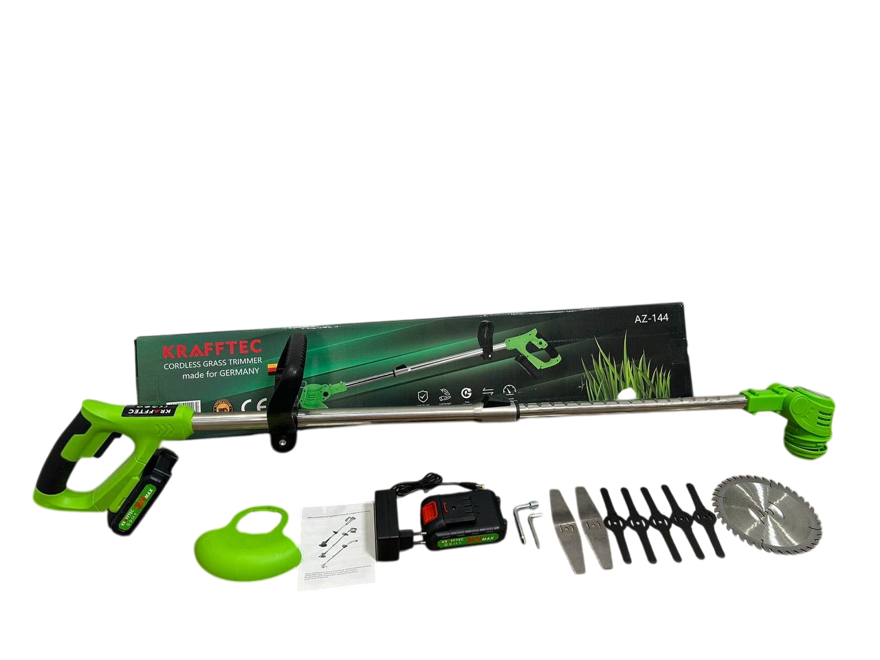 Тример садовий акумуляторний KRAFFTEC AZ-144 48V 4AP (4377) - фото 12