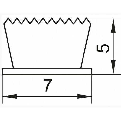 Уплотнитель щеточный самоклеящийся Sigma для раздвижных систем дверей шкафа купе 1 м Золотой (714890) - фото 3