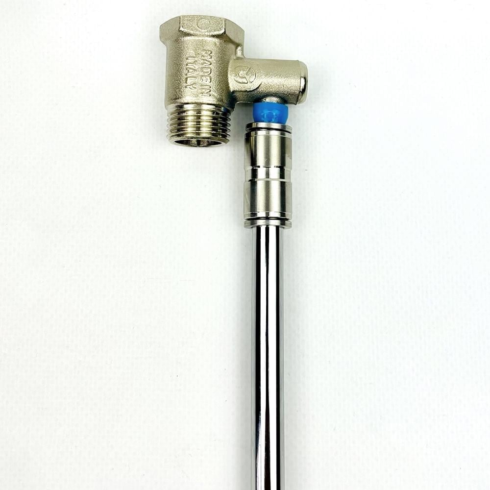 Клапан предохранительный Квант Boiler Series 8 бар со сливной трубкой Хром Клапан предохранительный Квант Boiler Series 8 бар со сливной трубкой Хром