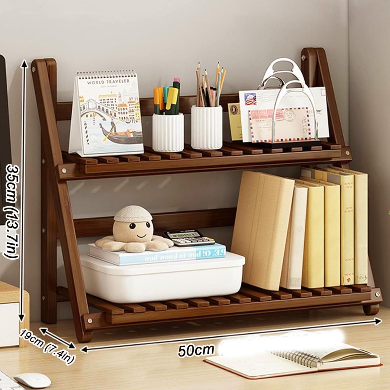 Полка книжная настольная из дерева Астралина Терракот (КПА-008932)