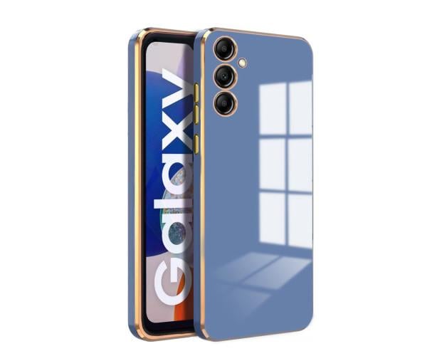 Чехол накладка Silicone Adds 6D для Samsung Galaxy S24 FE Синий