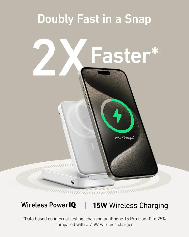 Повербанк Anker MagGo 6600 mAh для iPhone White (2000152) - фото 4 Повербанк Anker MagGo 6600 mAh для iPhone White (2000152) - фото 4