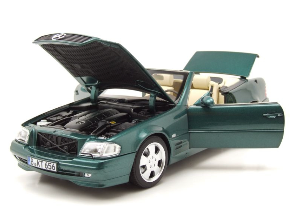 Модель автомобиля Norev 1:18 Mercedes-Benz 500 SL R129 1999 Green Metallic (183753) - фото 4 Модель автомобиля Norev 1:18 Mercedes-Benz 500 SL R129 1999 Green Metallic (183753) - фото 4