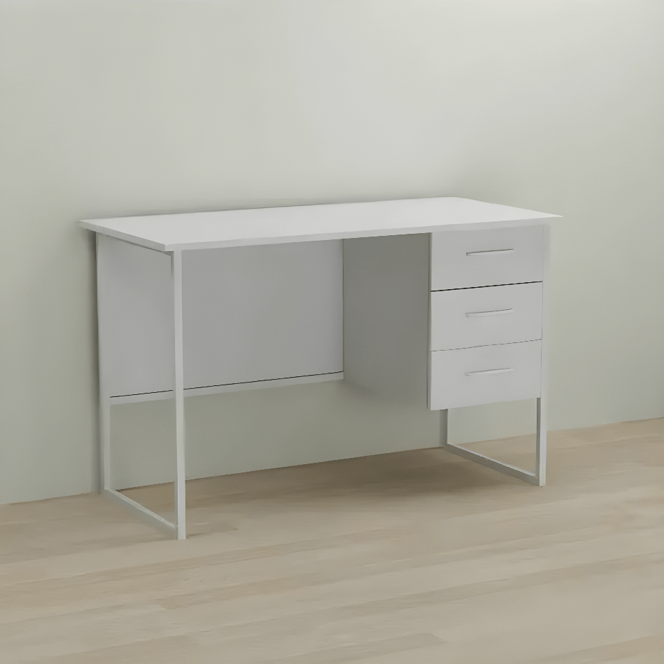 Стол компьютерный Ferrum-decor Гарри ДСП 16 мм 75x120x70 см Белый/Белый (FRD-101001)