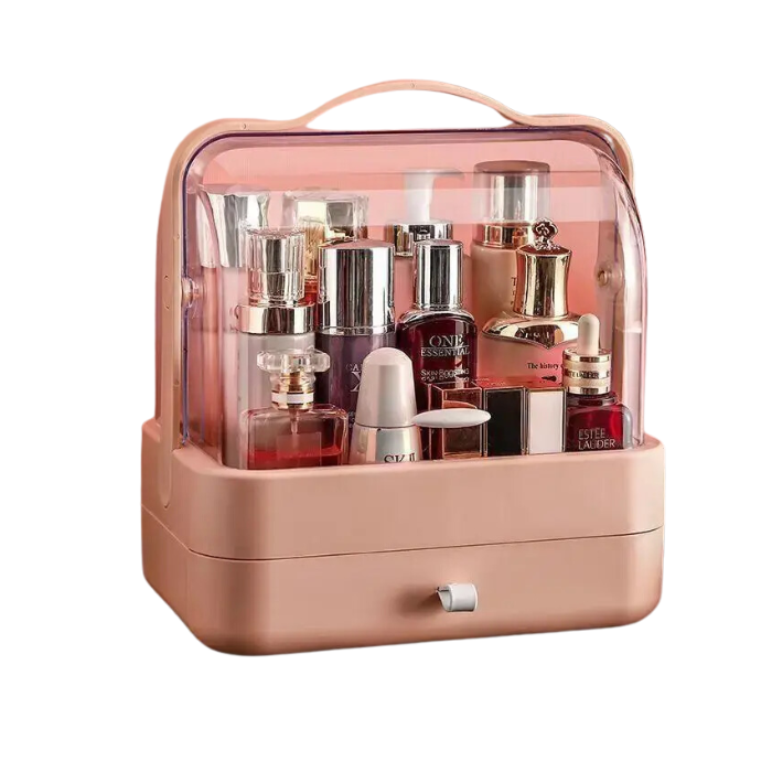 Органайзер для косметики Cosmetic Box с одной полкой Розовый (CB-2660-D1)