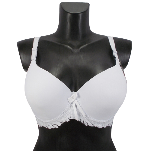 Бюстгальтер гладкий с корректором Biweier 2339 85D Белый (1471212613)