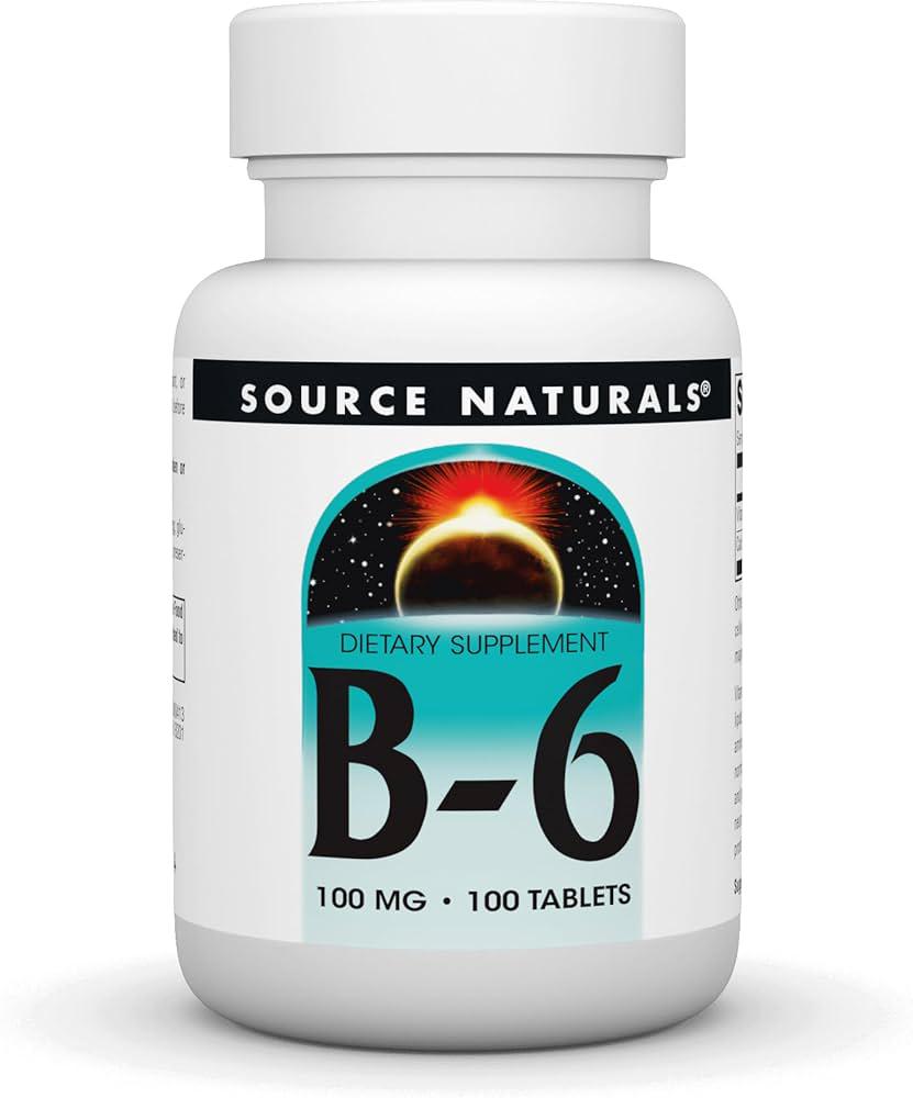 Витамин B6 Source Naturals B-6 100 мг 100 таблеток